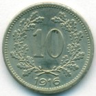 Австрия, 10 геллеров 1916 год (UNC)