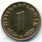 Третий рейх, 1 рейхспфенниг 1939 год B (UNC)