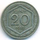 Италия, 20 чентезимо 1919 год