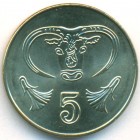 Кипр, 5 центов 2004 год (UNC)