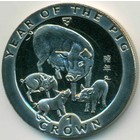 Остров Мэн, 1 крона 1995 год (UNC)