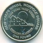 Гибралтар, 1 фунт 2018 год (UNC)