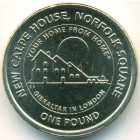 Гибралтар, 1 фунт 2018 год (UNC)