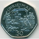 Остров Мэн, 50 пенсов 1991 год (UNC)