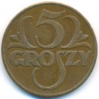 Польша, 5 грошей 1938 год