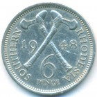 Южная Родезия, 6 пенсов 1948 год