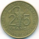 Западно-Африканские Штаты, 25 франков 1978 год