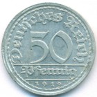 Веймарская республика, 50 пфеннигов 1919 год D