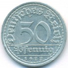 Веймарская республика, 50 пфеннигов 1922 год A