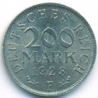 Веймарская республика, 200 марок 1923 года F (UNC)