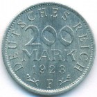 Веймарская республика, 200 марок 1923 года F (UNC)