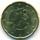 Финляндия, 20 евроцентов 2001 год (UNC)