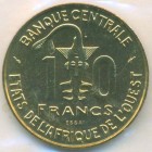 Западно-Африканские Штаты, 10 франков 1981 год (UNC) ПРОБА