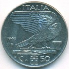 Италия, 50 чентезимо 1941 год (AU)