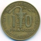 Французская Западная Африка, 10 франков 1957 год