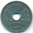 Франция, 10 сантимов 1941 год (UNC)