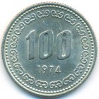Южная Корея, 100 вон 1974 год