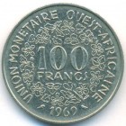 Западно-Африканские Штаты, 100 франков 1969 год