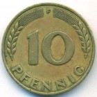 Германия, 10 пфеннигов 1949 год F