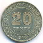 Малайя, 20 центов 1948 год (UNC)