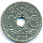 Франция, 10 сантимов 1929 год (AU)