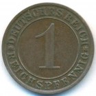 Веймарская республика, 1 рейхспфенниг 1934 A