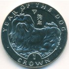 Остров Мэн, 1 крона 1994 год (UNC)