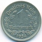 Третий Рейх, 1 рейхсмарка 1934 год D