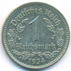 Третий Рейх, 1 рейхсмарка 1934 год F