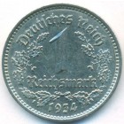 Третий Рейх, 1 рейхсмарка 1934 год F