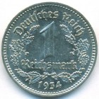 Третий Рейх, 1 рейхсмарка 1934 год A