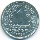 Третий Рейх, 1 рейхсмарка 1934 год D