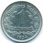 Третий Рейх, 1 рейхсмарка 1934 год F