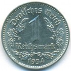 Третий Рейх, 1 рейхсмарка 1934 год F (AU)