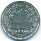 Третий Рейх, 1 рейхсмарка 1934 год F