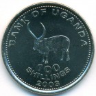 Уганда, 100 шиллингов 2003 год (UNC)