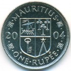Маврикий, 1 рупия 2004 год (UNC)
