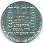 Франция, 10 франков 1949 год (AU)
