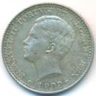 Португалия, 100 реалов 1909 год (AU)