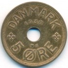 Дания, 5 эре 1939 год