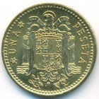 Испания, 1 песета 1966 (74) год (UNC)