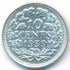 Нидерланды, 10 центов 1939 год (AU)
