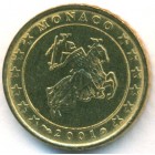 Монако, 10 евроцентов 2001 год (AU)