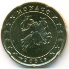 Монако, 20 евроцентов 2001 год (UNC)