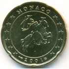 Монако, 20 евроцентов 2001 год (UNC)