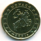Монако, 20 евроцентов 2001 год (UNC)