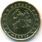 Монако, 20 евроцентов 2001 год (UNC)