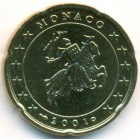 Монако, 20 евроцентов 2001 год (UNC)
