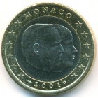 Монако, 1 евро 2001 год (AU)