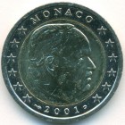 Монако, 2 евро 2001 год (AU)